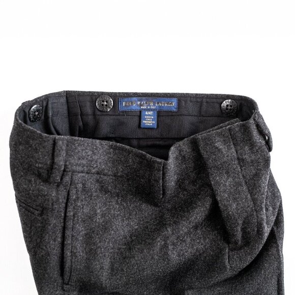 New Polo Ralph Lauren Wool Flannel Trouser Dress Pants Boys Unhemmed - size 4T - Picture 8 of 9